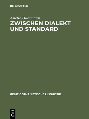 cover image of Zwischen Dialekt und Standard